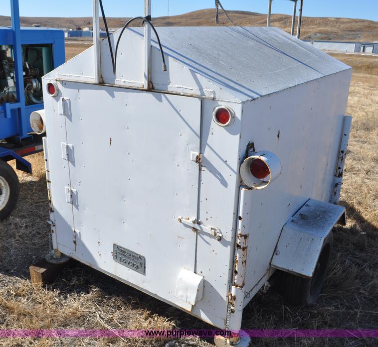 image for item F2232 1971 shop built enclosed cargo trailer