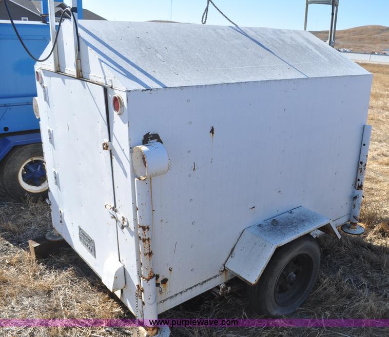 image for item F2232 1971 shop built enclosed cargo trailer