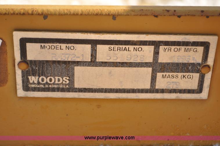 image for item F2256 1996 Woods RM372-1 rotary mower