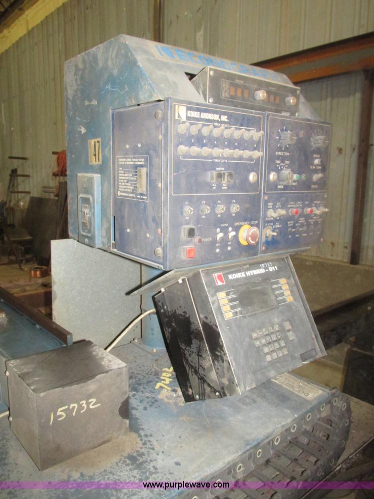 image for item G9773 1996 Koike Aronson EG1500 CNC plasma cutter table