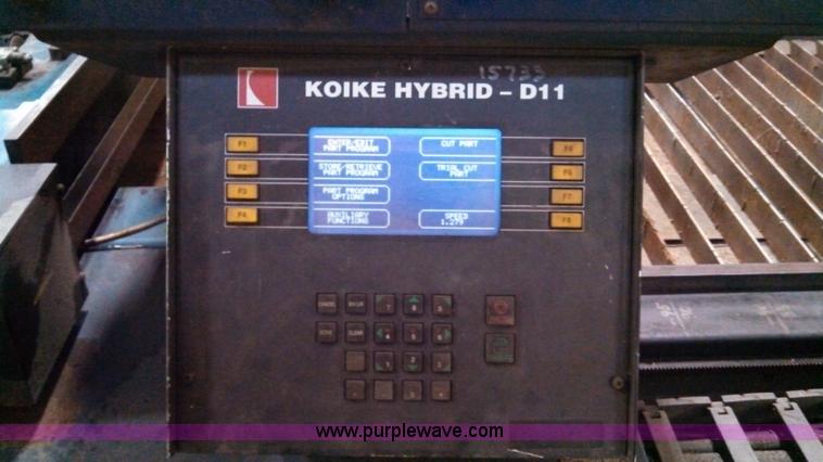 image for item G9773 1996 Koike Aronson EG1500 CNC plasma cutter table