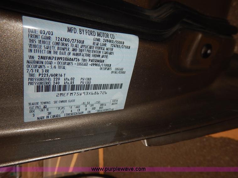 image for item I5050 2003 Mercury Grand Marquis LS