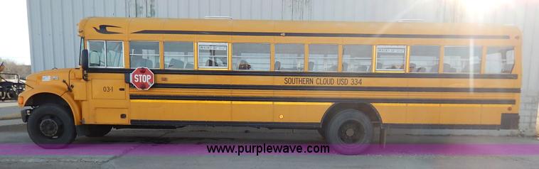 image for item I5068 2004 International 3800 Blue Bird school bus