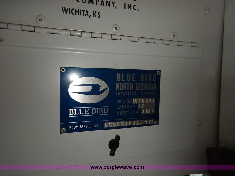 image for item I5068 2004 International 3800 Blue Bird school bus