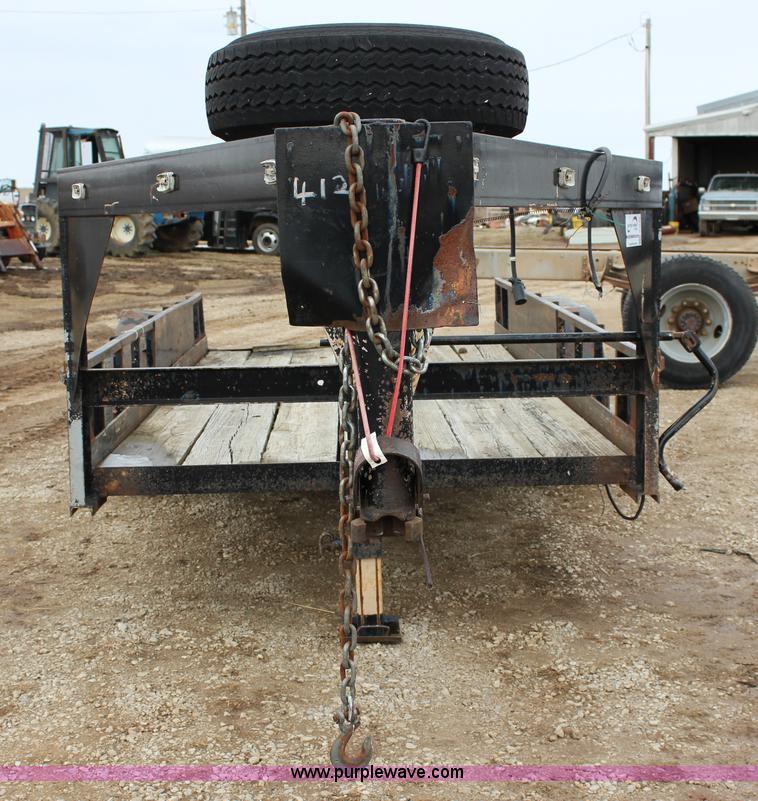 image for item J2290 1990 shop built flatbed trailer