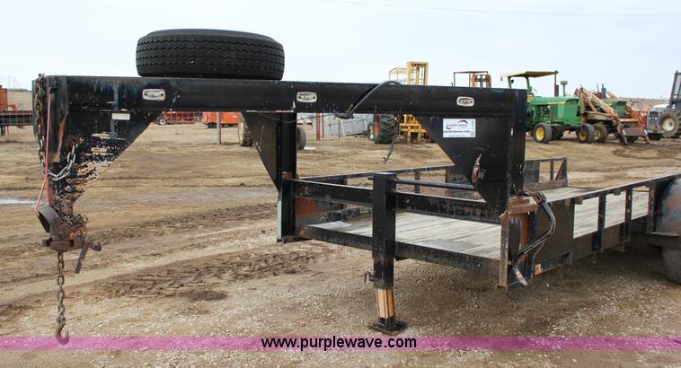 image for item J2290 1990 shop built flatbed trailer
