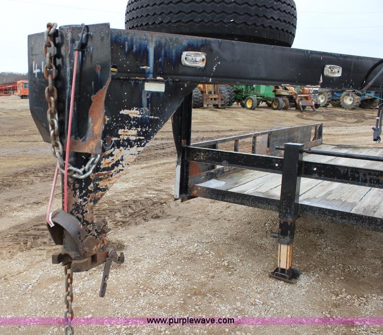 image for item J2290 1990 shop built flatbed trailer