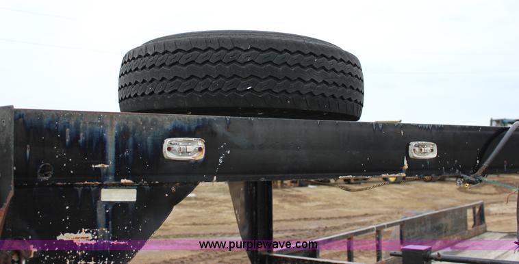 image for item J2290 1990 shop built flatbed trailer