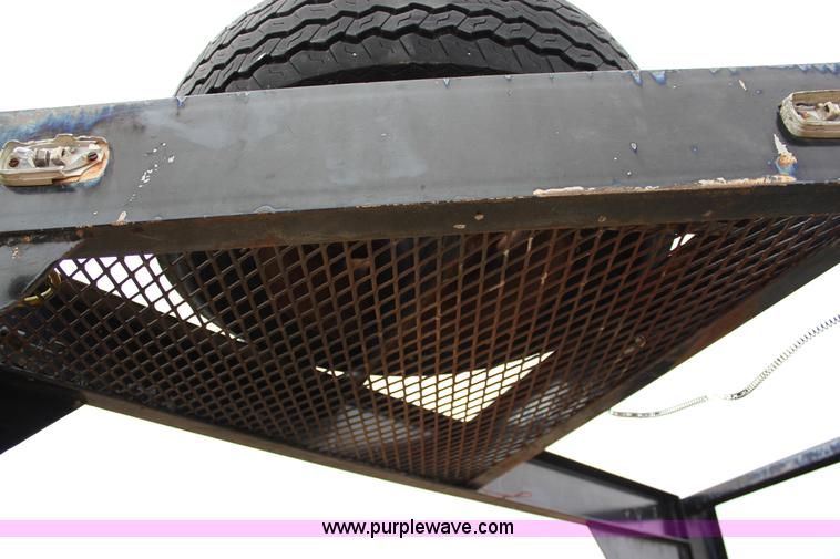 image for item J2290 1990 shop built flatbed trailer