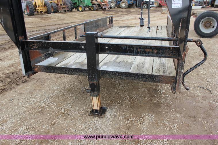 image for item J2290 1990 shop built flatbed trailer