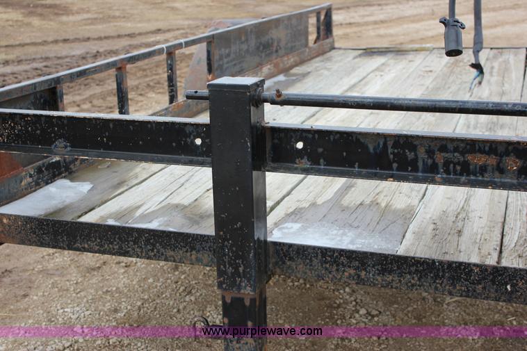 image for item J2290 1990 shop built flatbed trailer