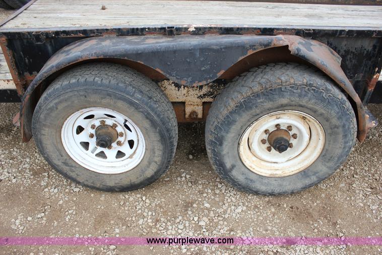 image for item J2290 1990 shop built flatbed trailer