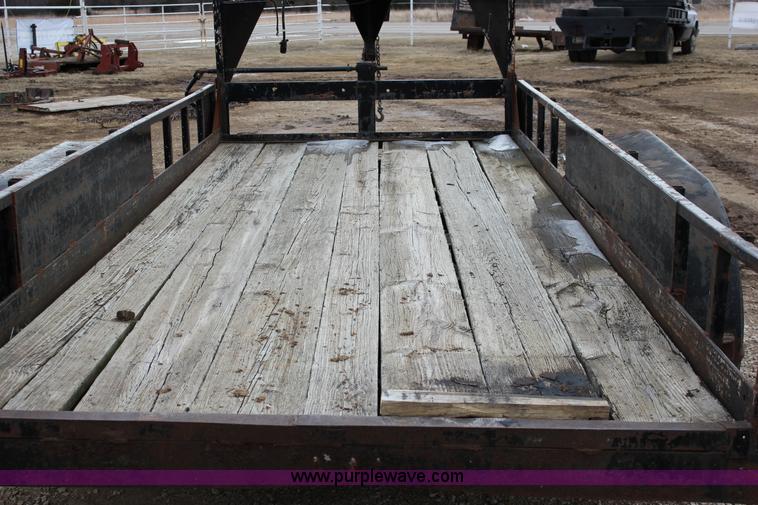 image for item J2290 1990 shop built flatbed trailer