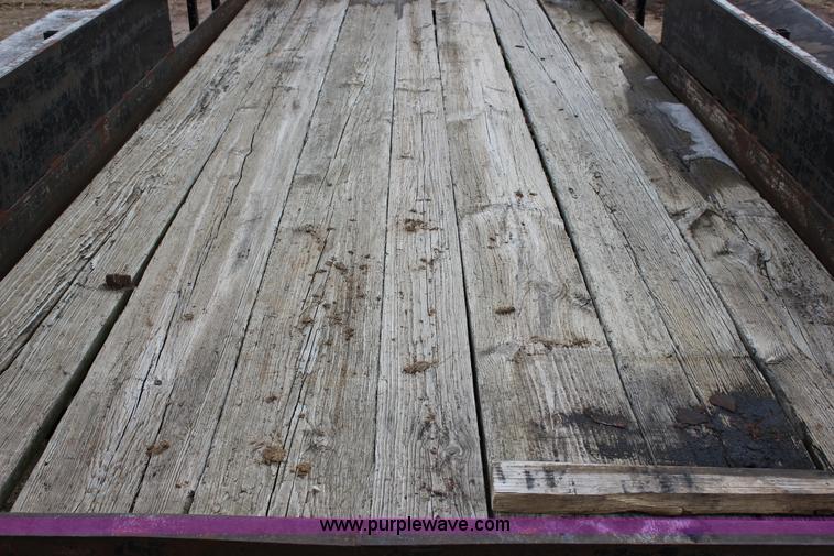 image for item J2290 1990 shop built flatbed trailer