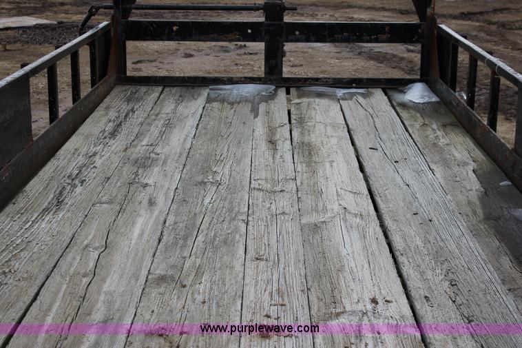 image for item J2290 1990 shop built flatbed trailer