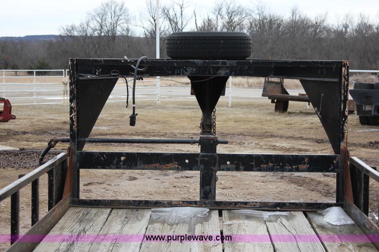 image for item J2290 1990 shop built flatbed trailer