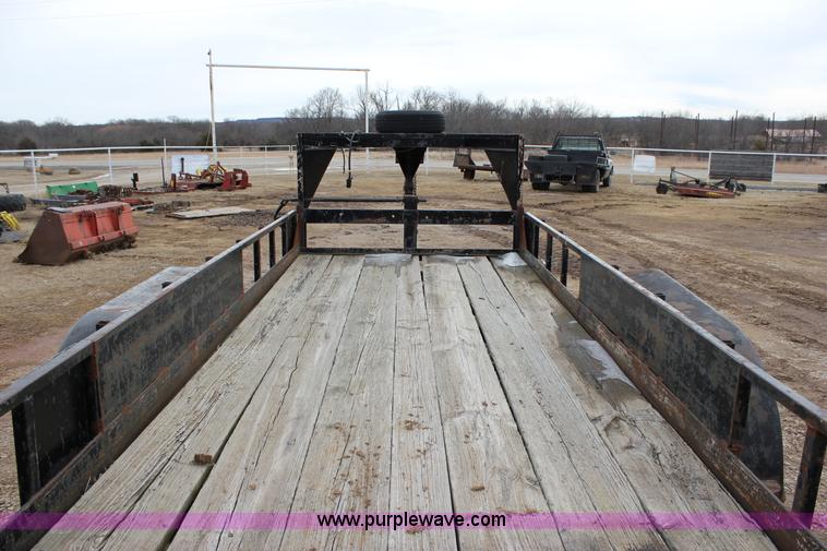 image for item J2290 1990 shop built flatbed trailer