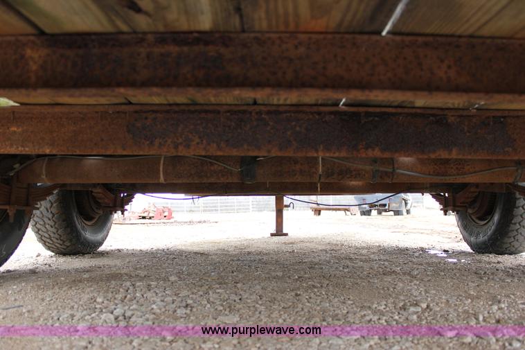 image for item J2290 1990 shop built flatbed trailer