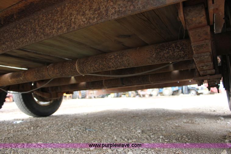 image for item J2290 1990 shop built flatbed trailer