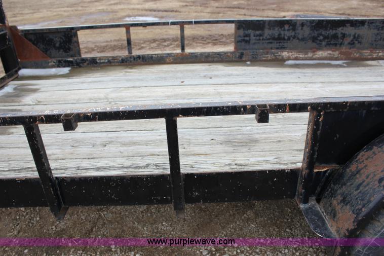 image for item J2290 1990 shop built flatbed trailer