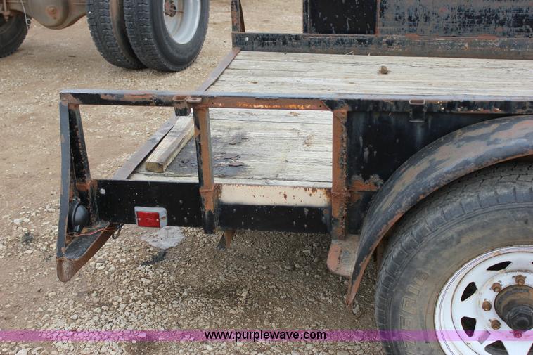image for item J2290 1990 shop built flatbed trailer