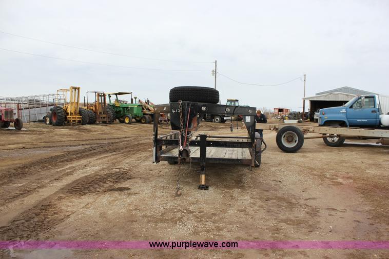 image for item J2290 1990 shop built flatbed trailer