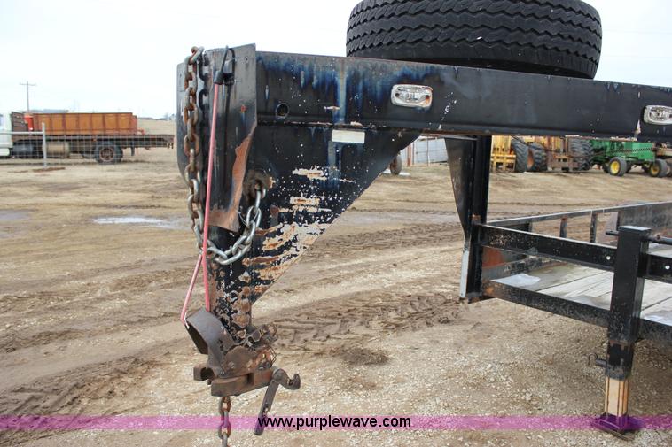 image for item J2290 1990 shop built flatbed trailer