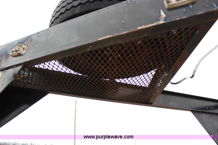 image for item J2290 1990 shop built flatbed trailer