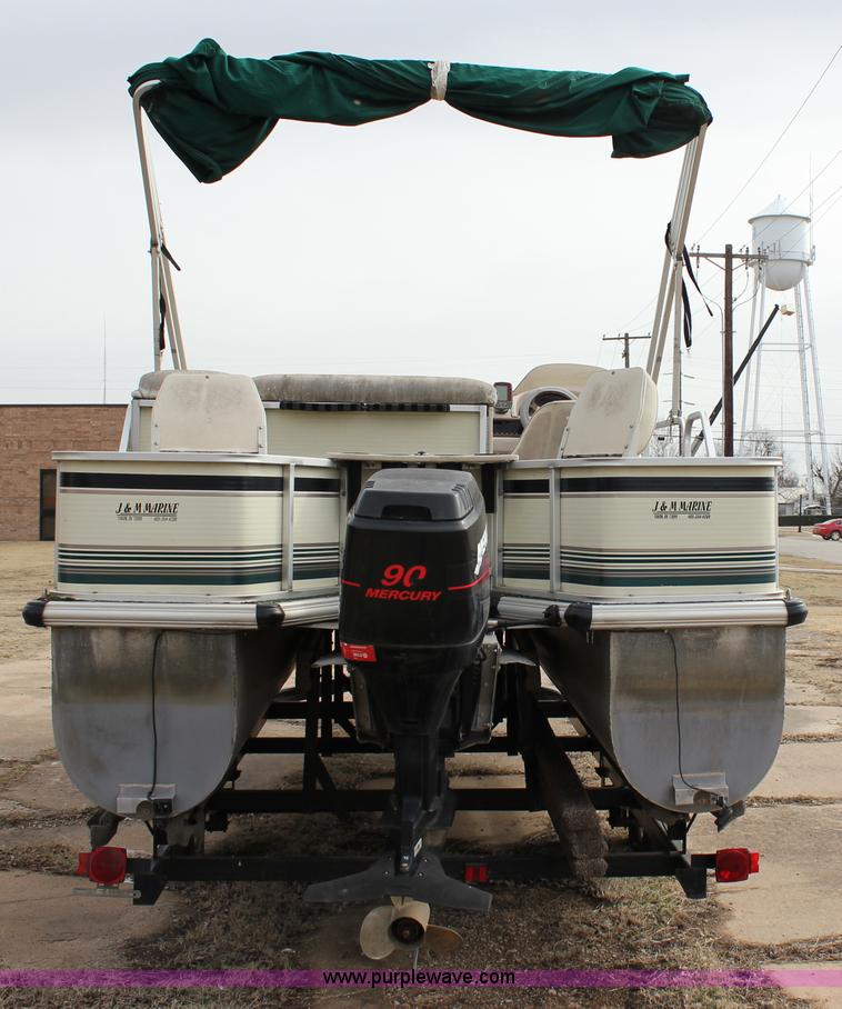 image for item J2291 2000 Voyager VS21 pontoon boat