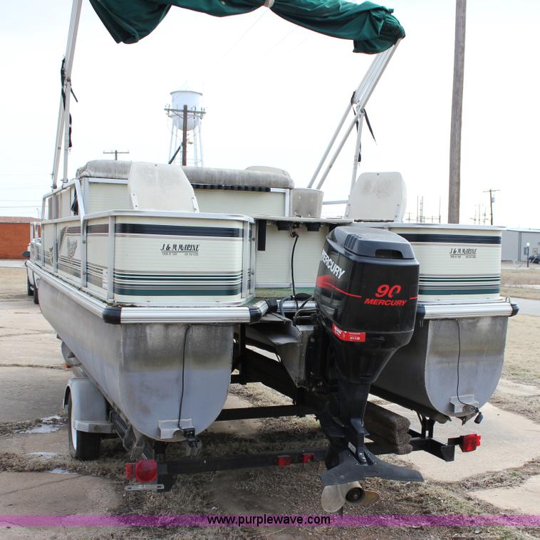 image for item J2291 2000 Voyager VS21 pontoon boat