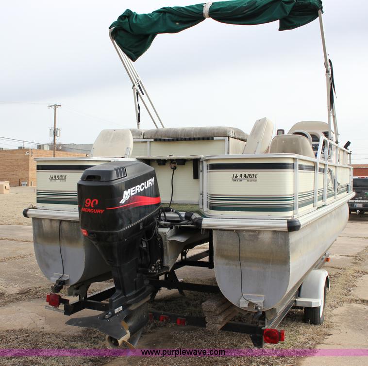 image for item J2291 2000 Voyager VS21 pontoon boat