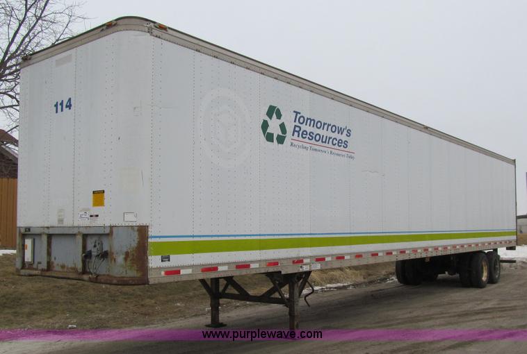 image for item J3275 1995 Fruehauf dry van trailer