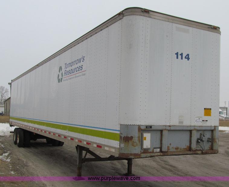 image for item J3275 1995 Fruehauf dry van trailer