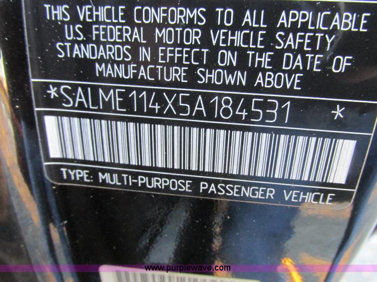 image for item K2023 2005 Land Rover Range Rover HSE SUV