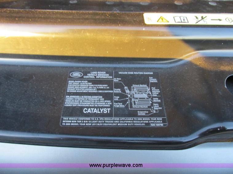 image for item K2023 2005 Land Rover Range Rover HSE SUV