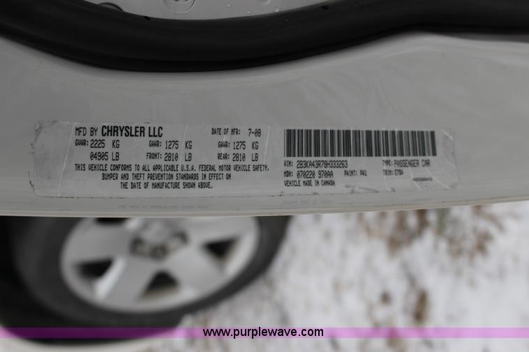 image for item K2902 2008 Dodge Charger SE