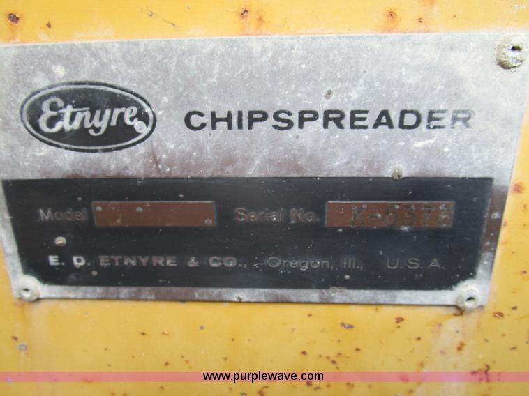 image for item D2305 Etnyre chip spreader