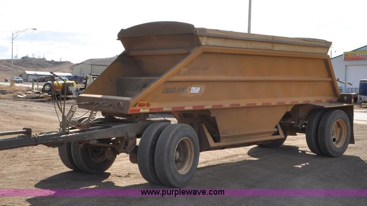 image for item F2213 1981 Load King 1015-R bottom dump pup trailer