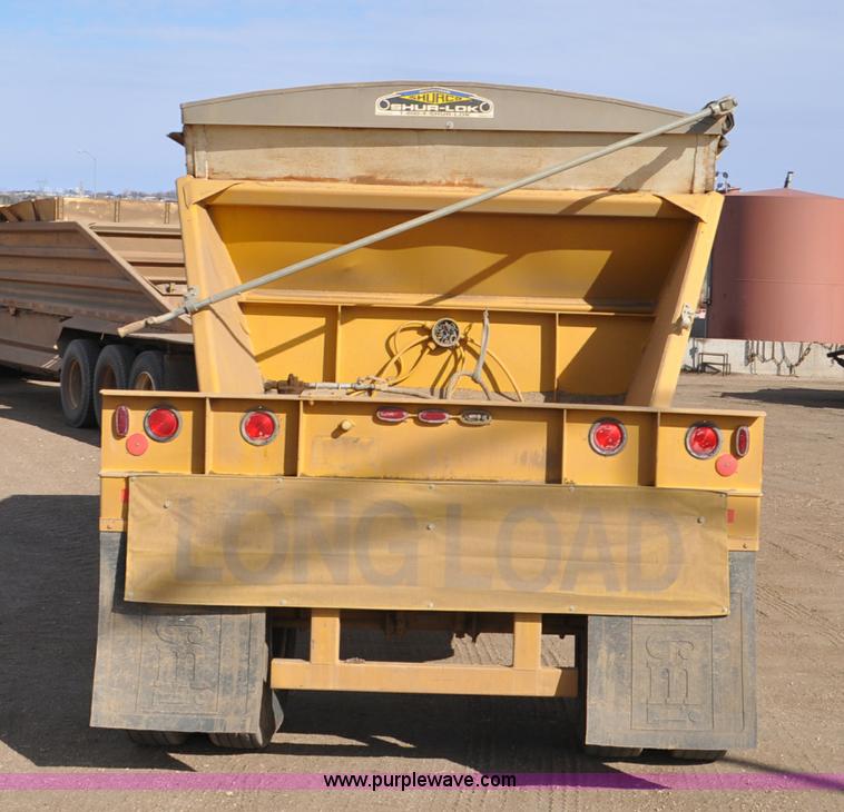 image for item F2213 1981 Load King 1015-R bottom dump pup trailer