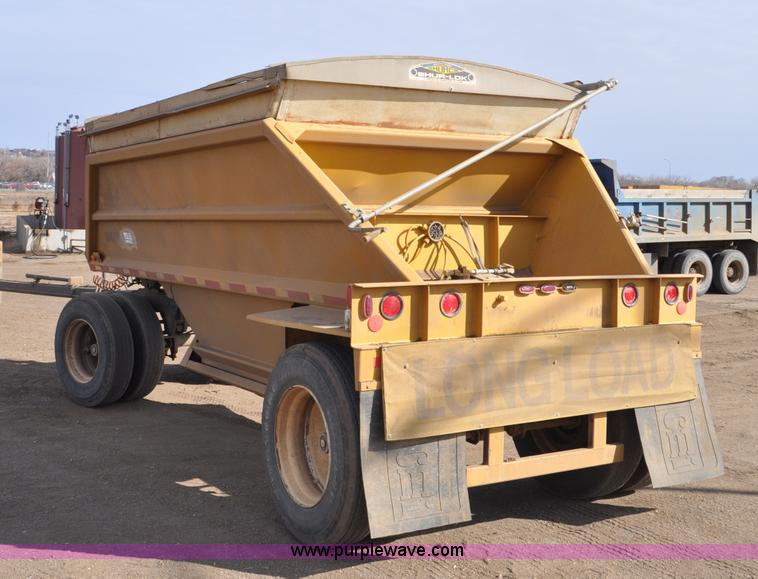 image for item F2213 1981 Load King 1015-R bottom dump pup trailer