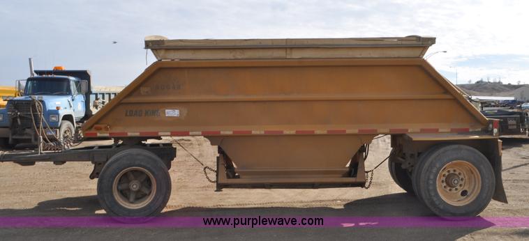 image for item F2213 1981 Load King 1015-R bottom dump pup trailer
