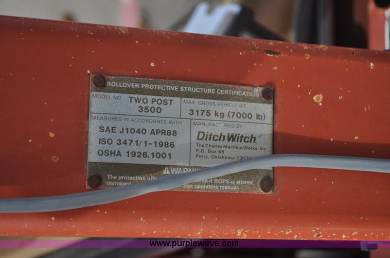 image for item F2241 Ditch Witch 3500 trencher