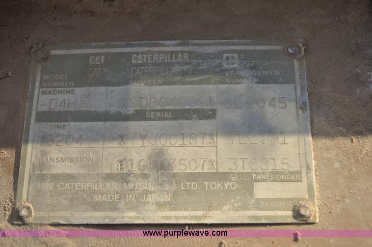 image for item F2265 1992 Caterpillar D4H Series II LGP dozer