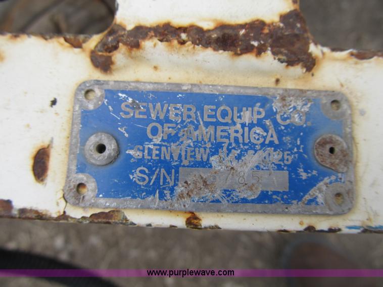 image for item F8949 1996 Sewer Equipment Co. of America 747 sewer jet machine