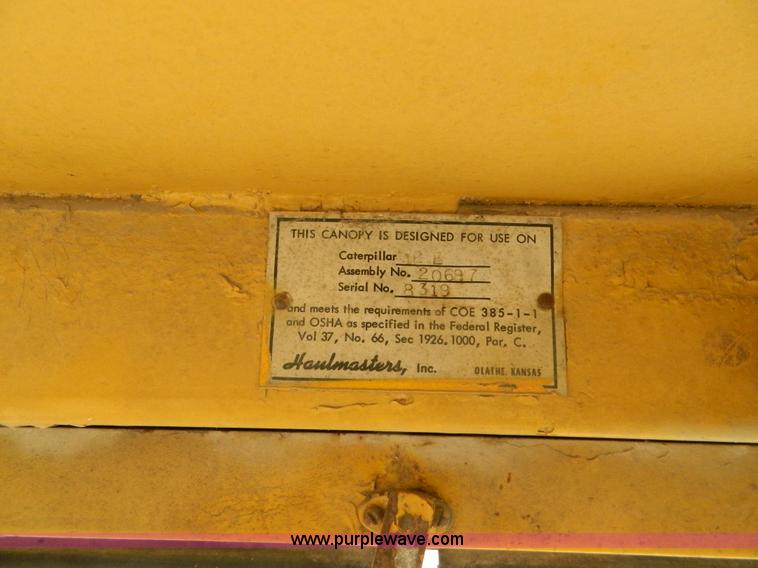 image for item H2251 1965 Caterpillar 12E motor grader