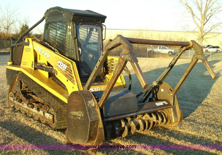 image for item I5069 2007 ASV RC100 R series posi-track skid steer with mulcher attachment