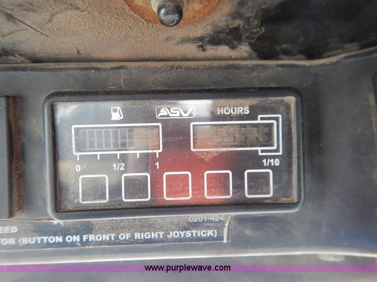 image for item I5069 2007 ASV RC100 R series posi-track skid steer with mulcher attachment