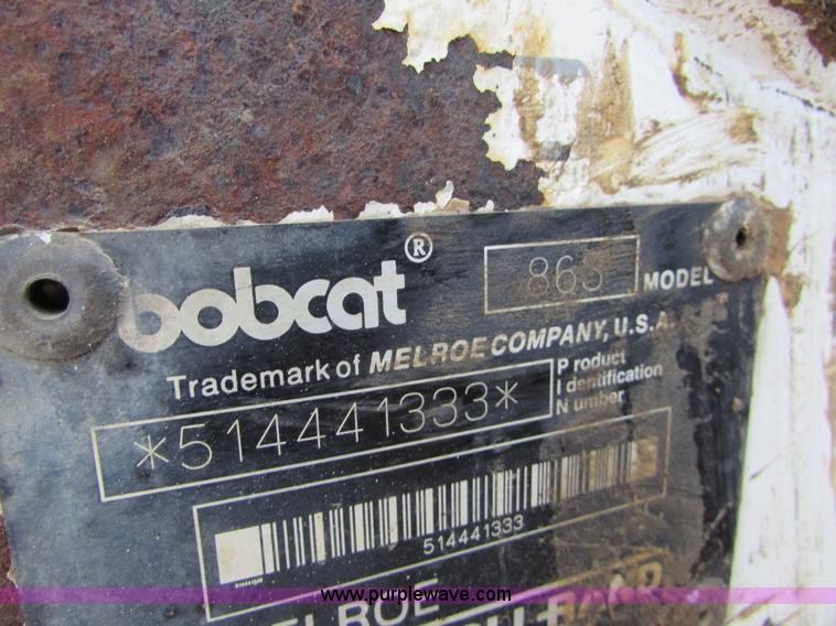 image for item I6612 2000 Bobcat 863 skid steer