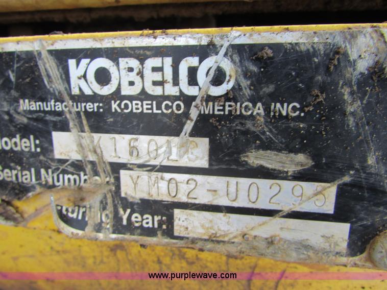 image for item I6613 2001 Kobelco SK-160 LC excavator