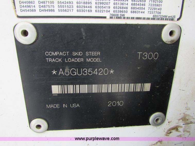 image for item I6614 2010 Bobcat T300 skid steer